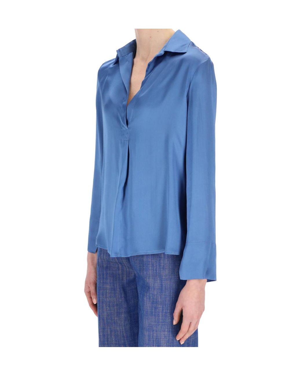 Semicouture Blue Long Sleeve Shirt