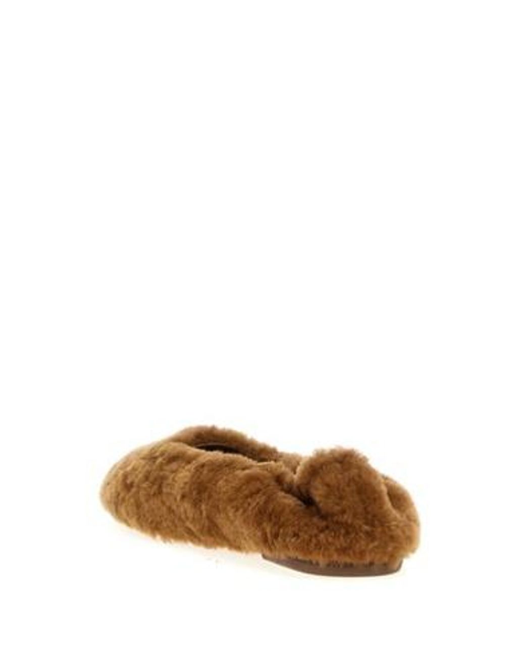 Dries Van Noten Brown Fur Ballet Flats