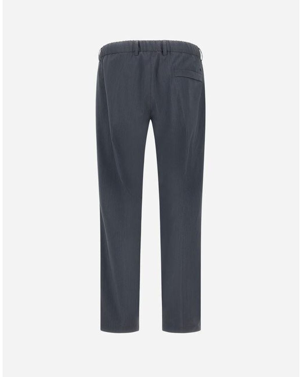 Herno Blue Logo Casual Pants for men