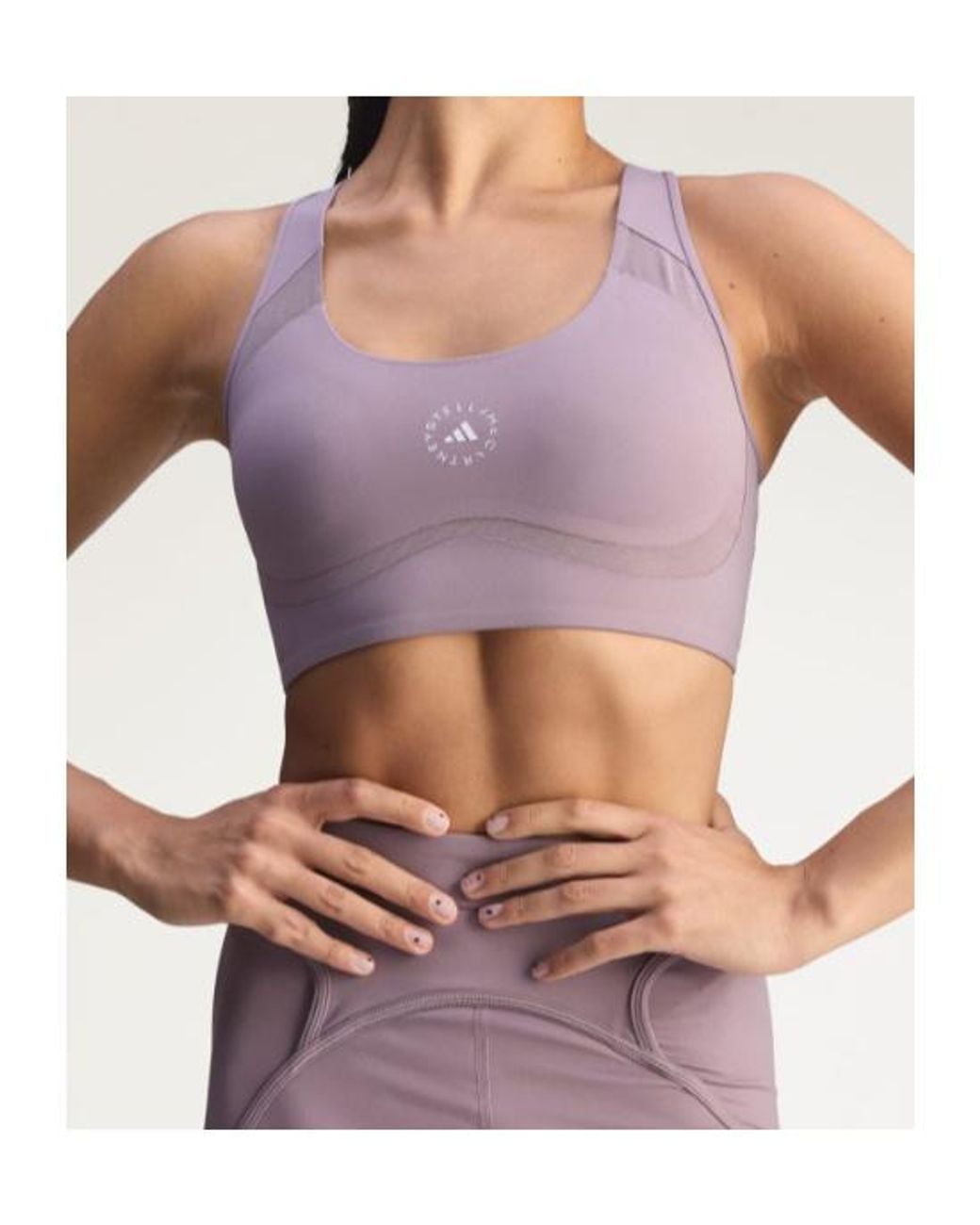 Adidas By Stella McCartney Purple Racerback Performance Bra