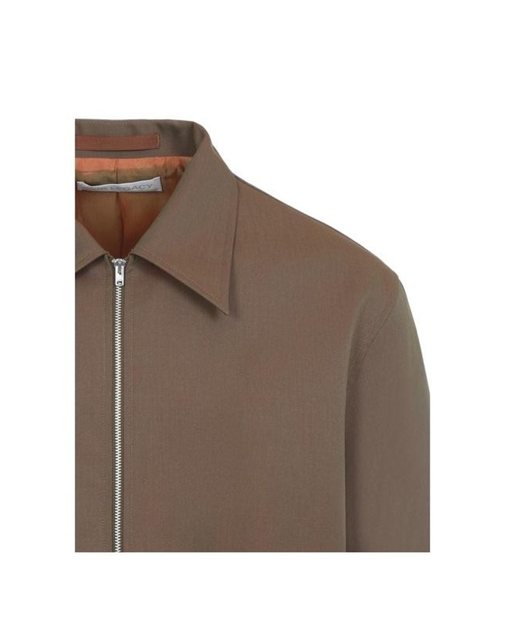 Our Legacy Brown Zip-Up Mini Jacket for men