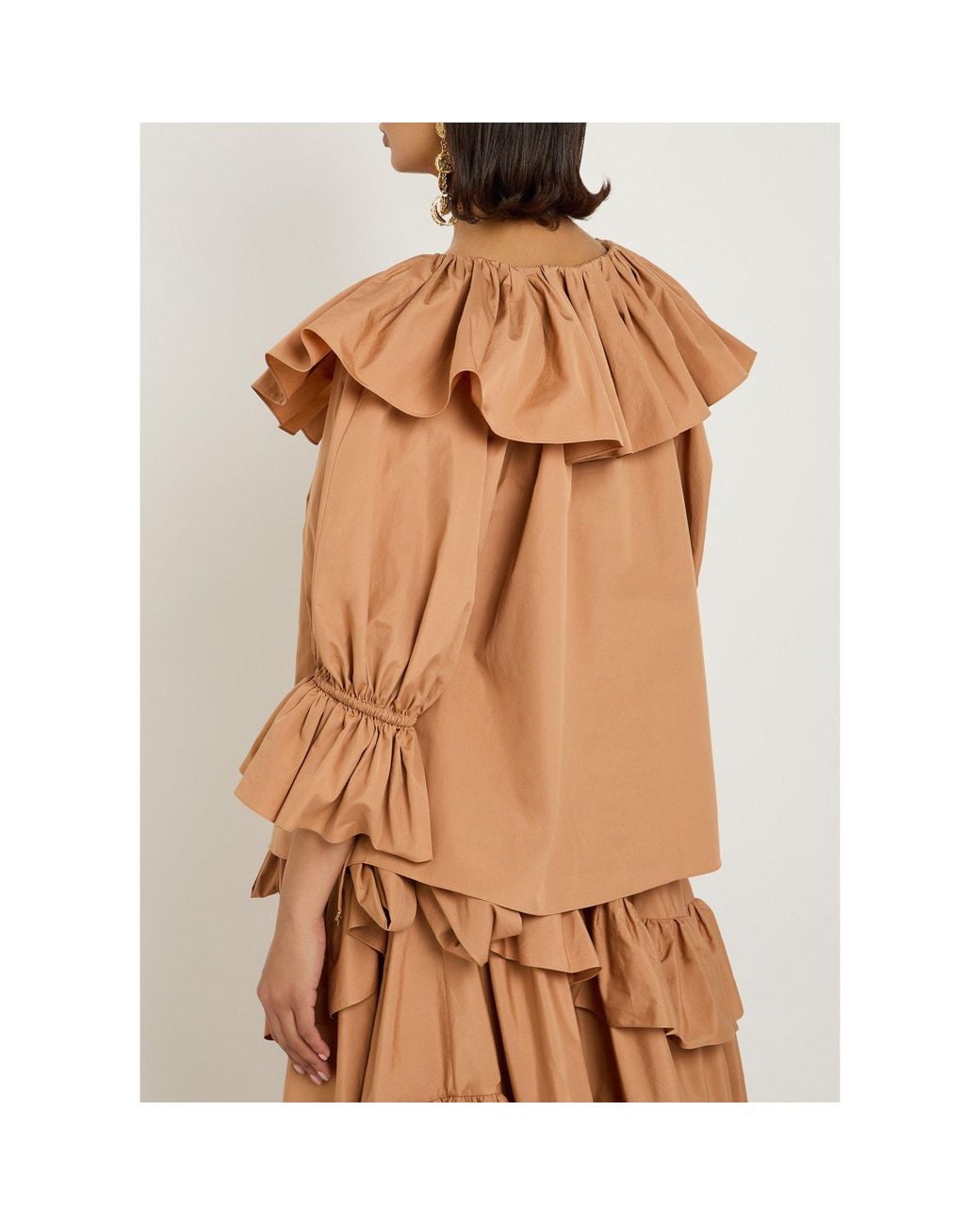 Chloé Brown Simple Cotton Shirt