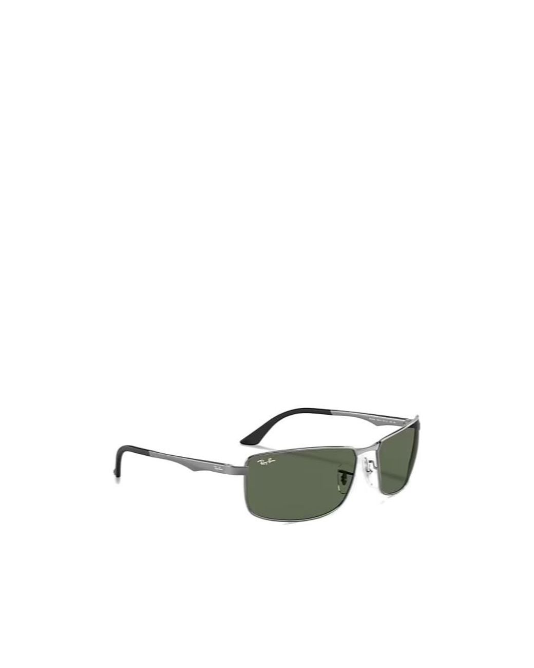 Ray-Ban Green Rb3498 Rectangular Frame Polarised Sunglasses for men