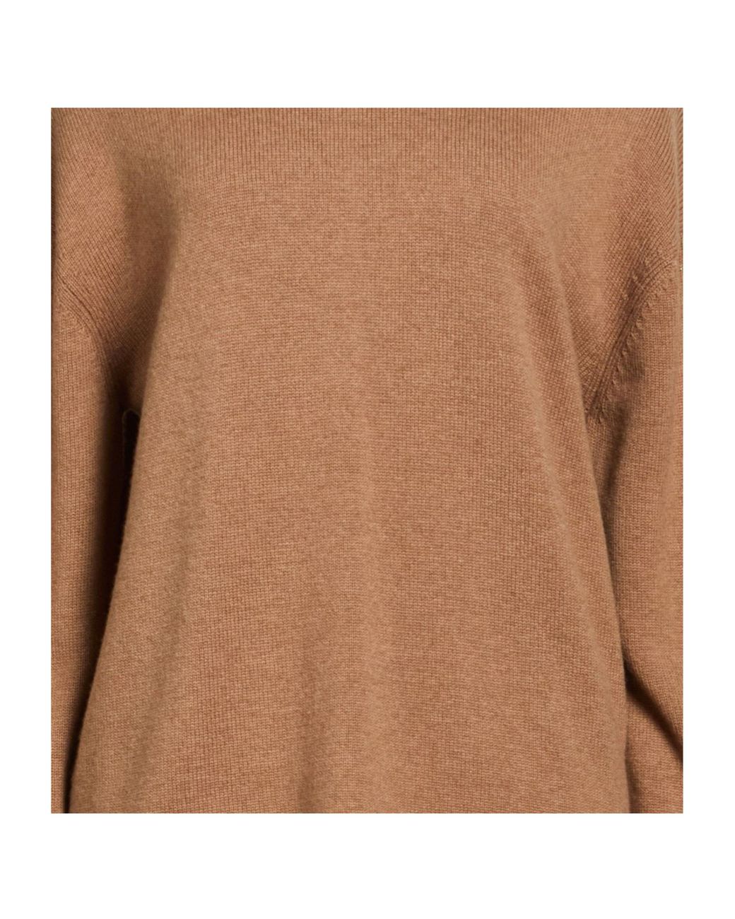 Max Mara Brown Crew-Neck Knit Sweater