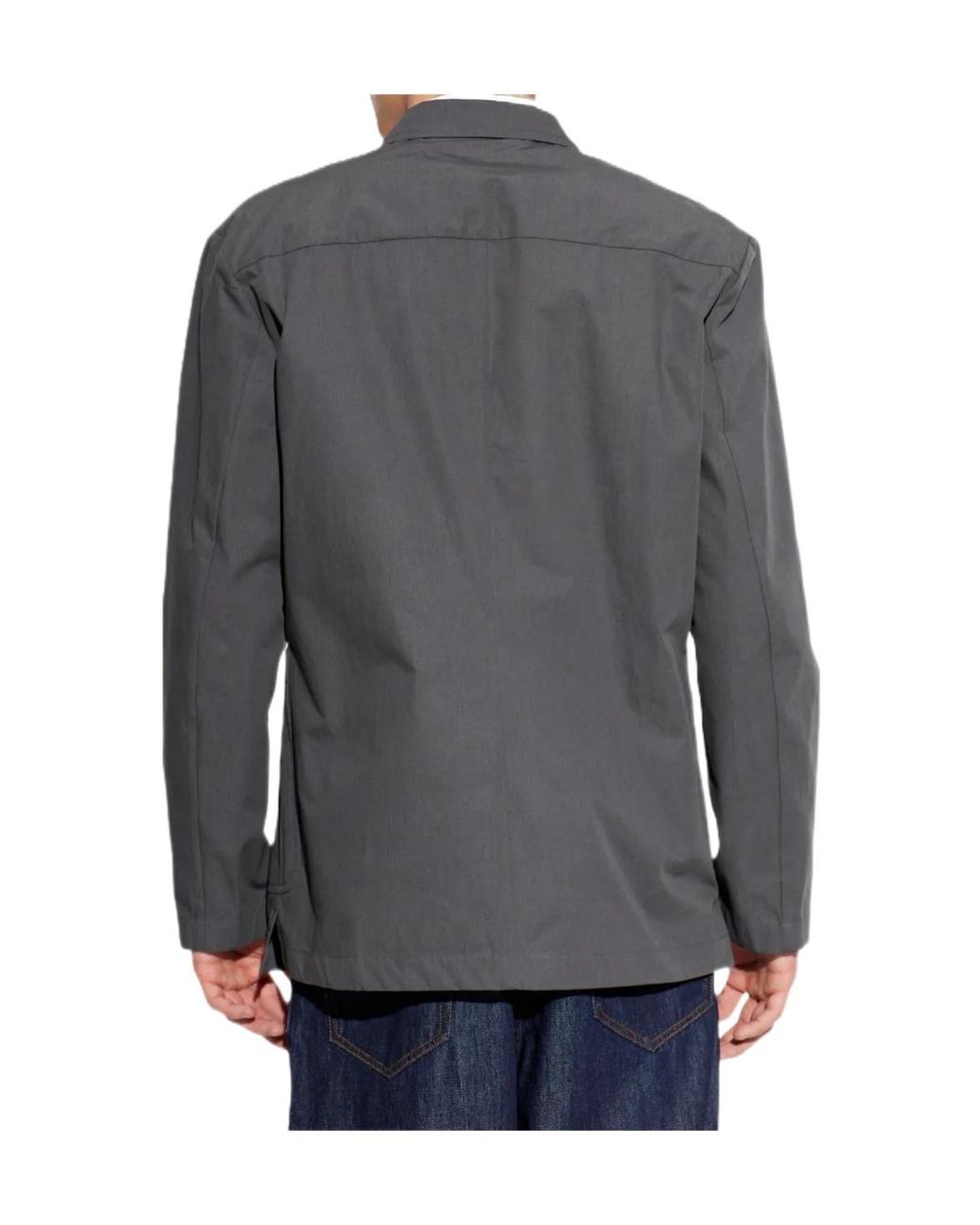 Dries Van Noten Gray Long Sleeve Casual Jacket for men