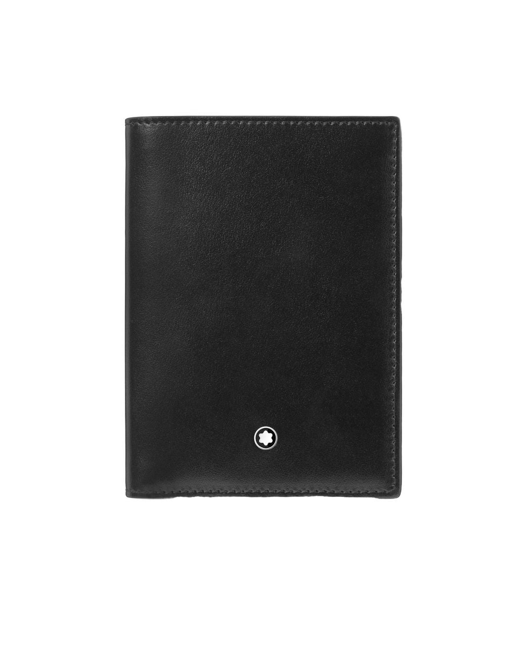 Montblanc Black Mini Logo Plaque 4Cc Wallet for men