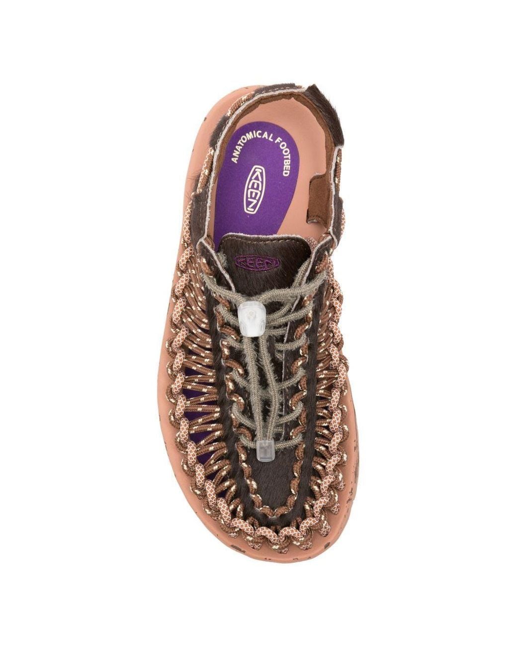 Keen Brown Uneek Leather Corded Sandals for men