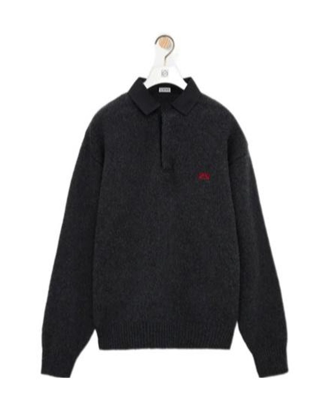Loewe Black Polo Sweater for men