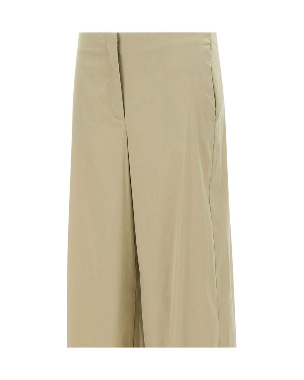 Marella Natural Menta High-Waist Wide-Leg Pants