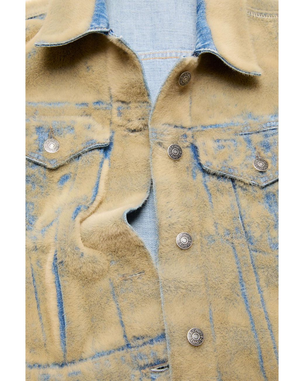 Acne Natural Textured Denim Jacket