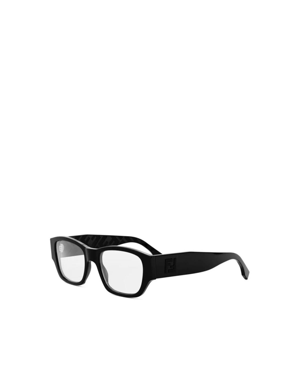Fendi White Eyewear Rectangular Frame Glasses for men