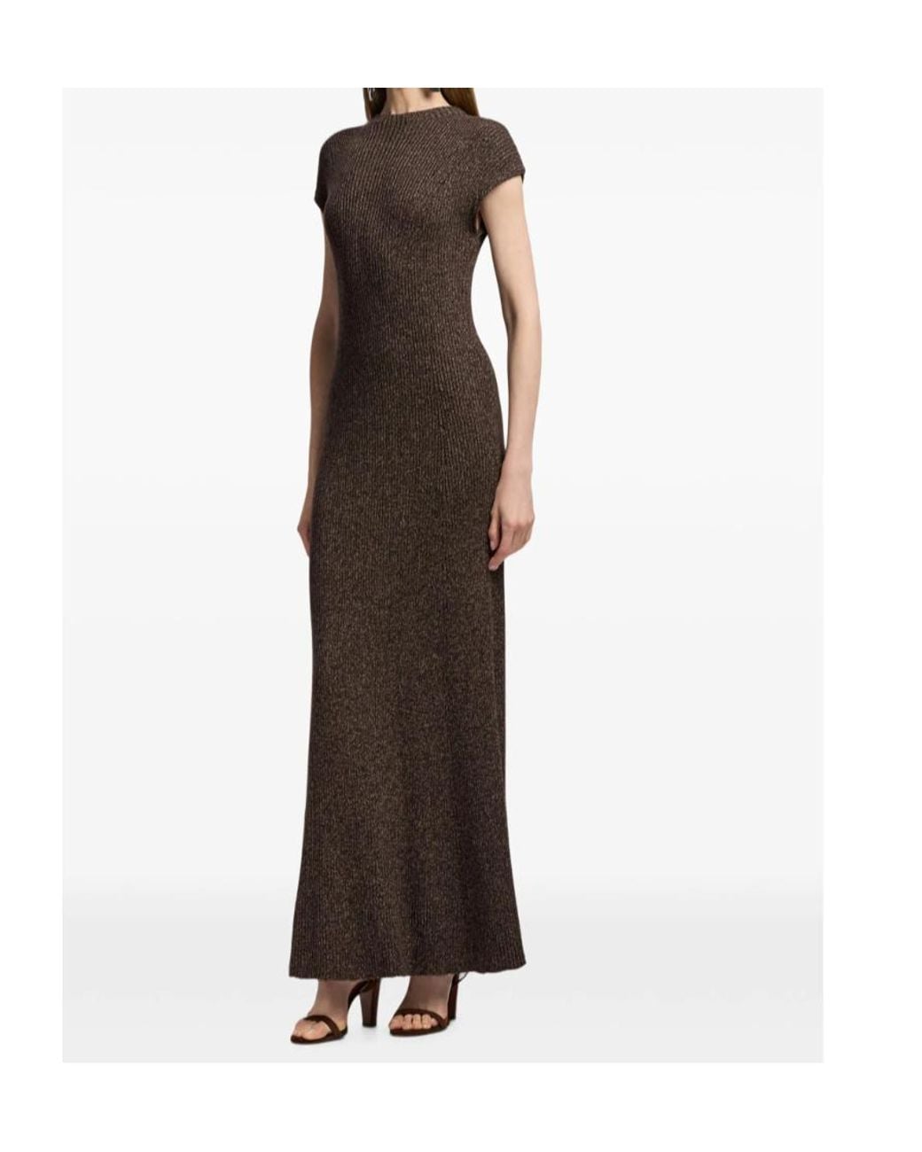 Ralph Lauren Black Windi Silk-Blend Mouliné Day Dress