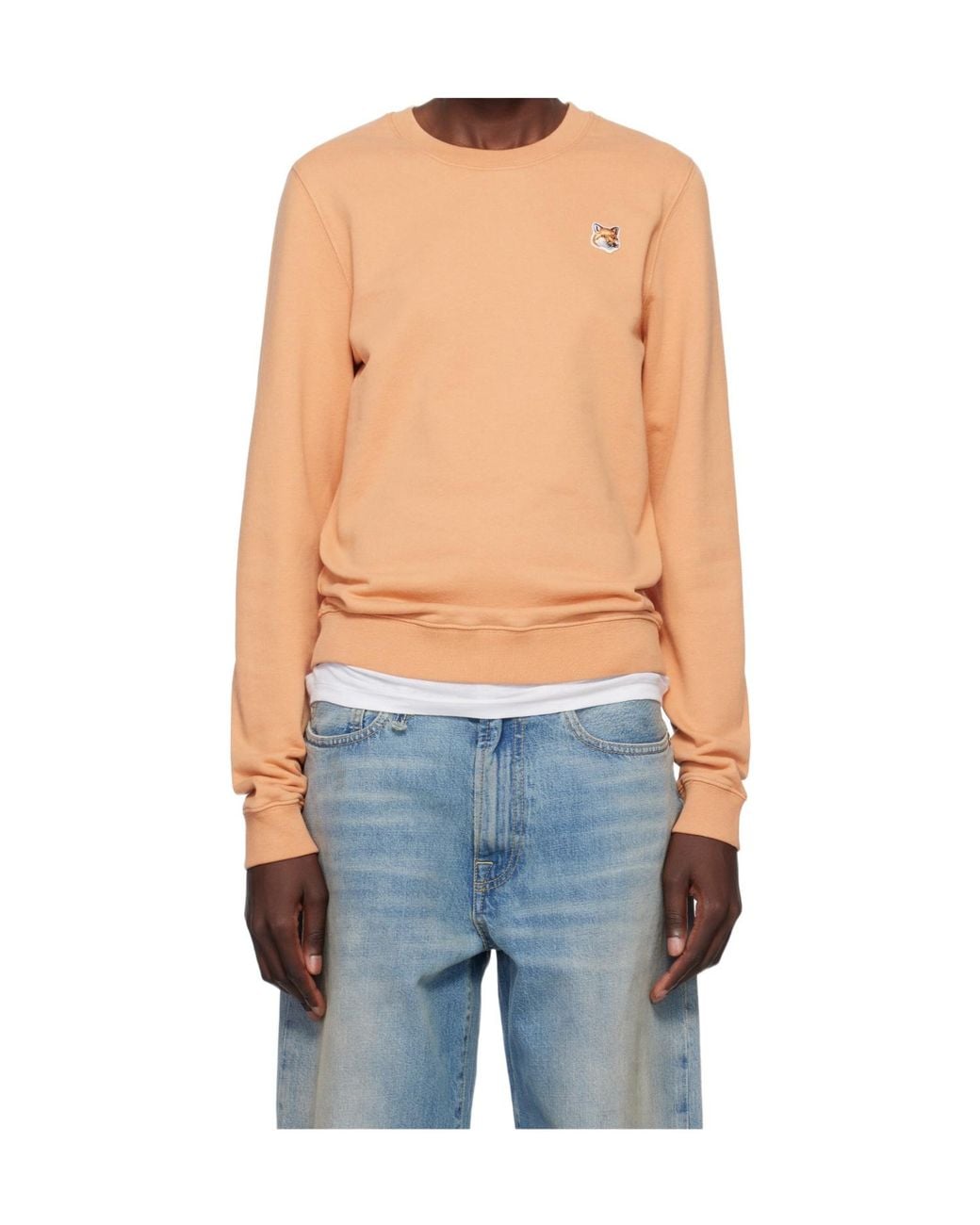 Maison Kitsuné Blue Fox Head Patch Regular Sweatshirt