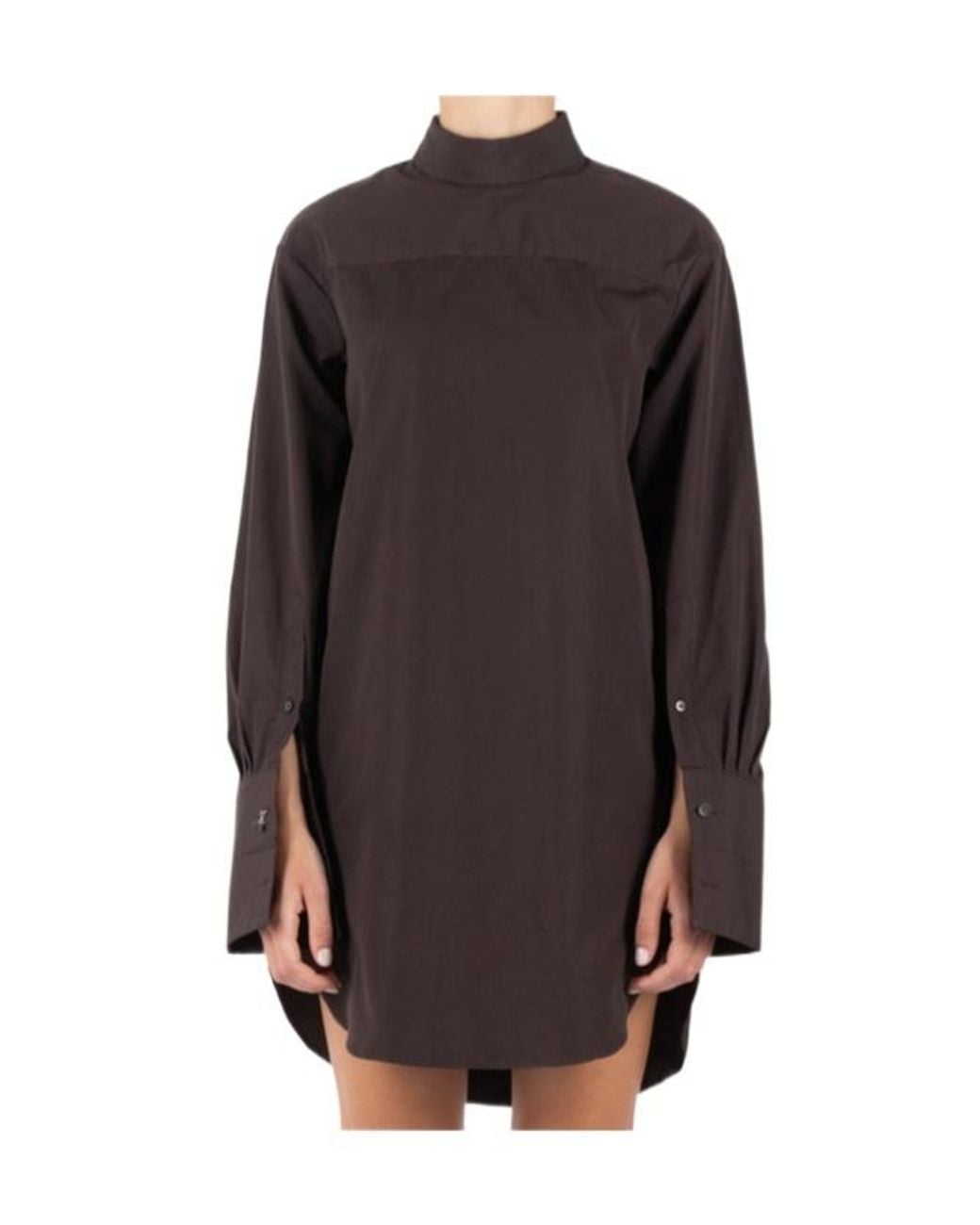 Dries Van Noten Brown Long-Sleeved Blouse