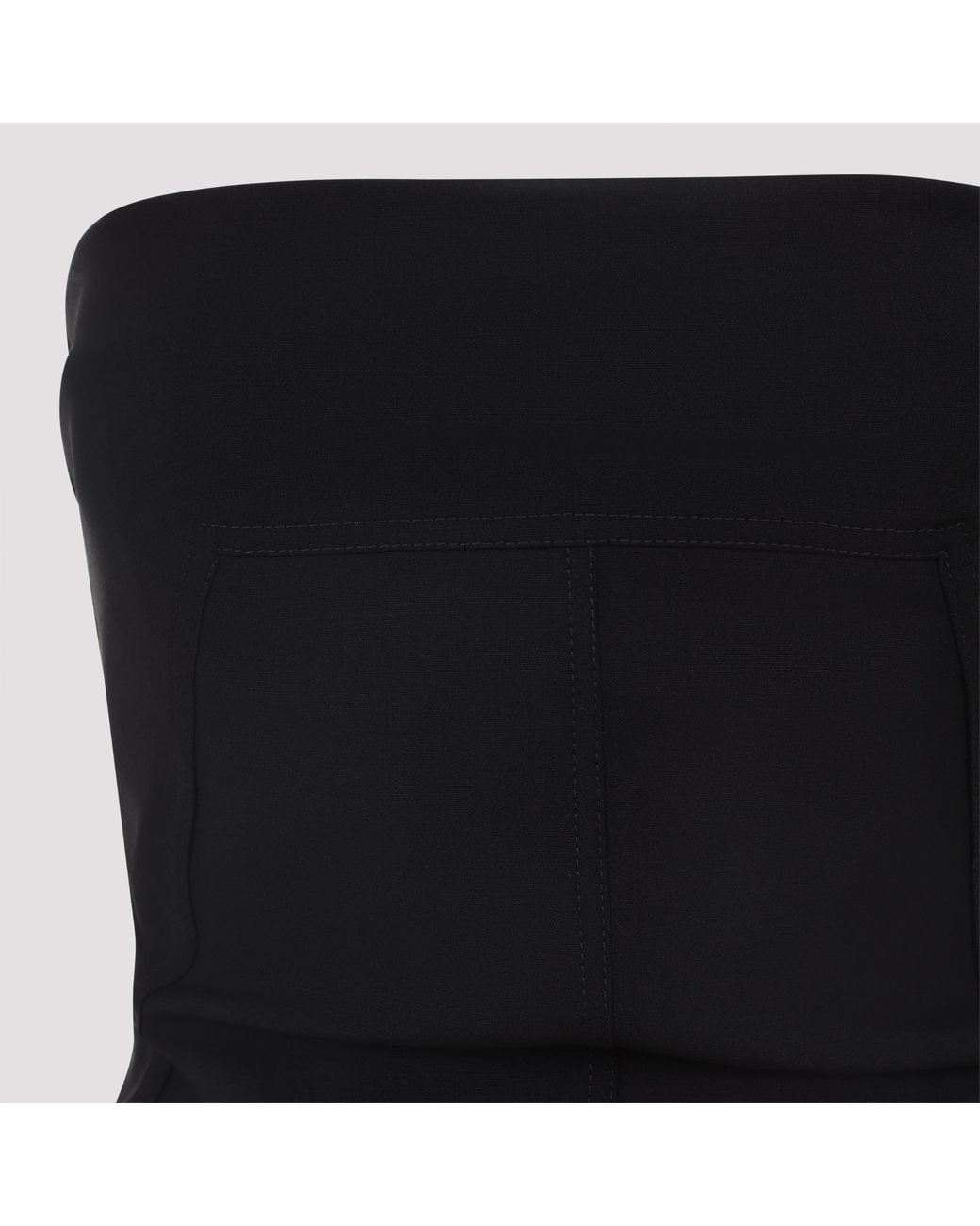 Rick Owens Black Wool Bustier Top