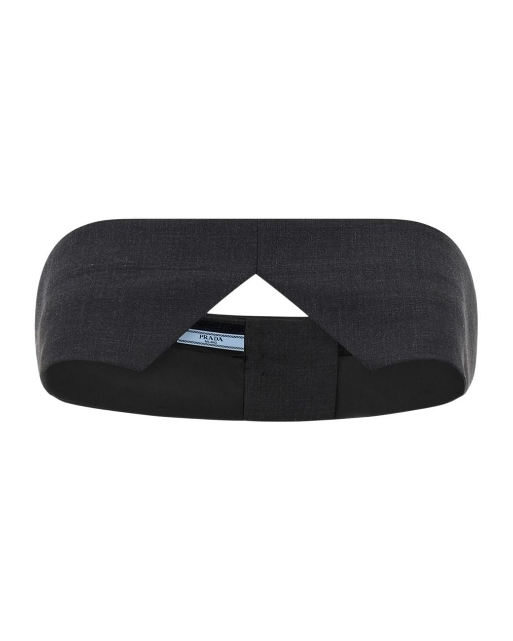 Prada Black Buttoned Wide Belt