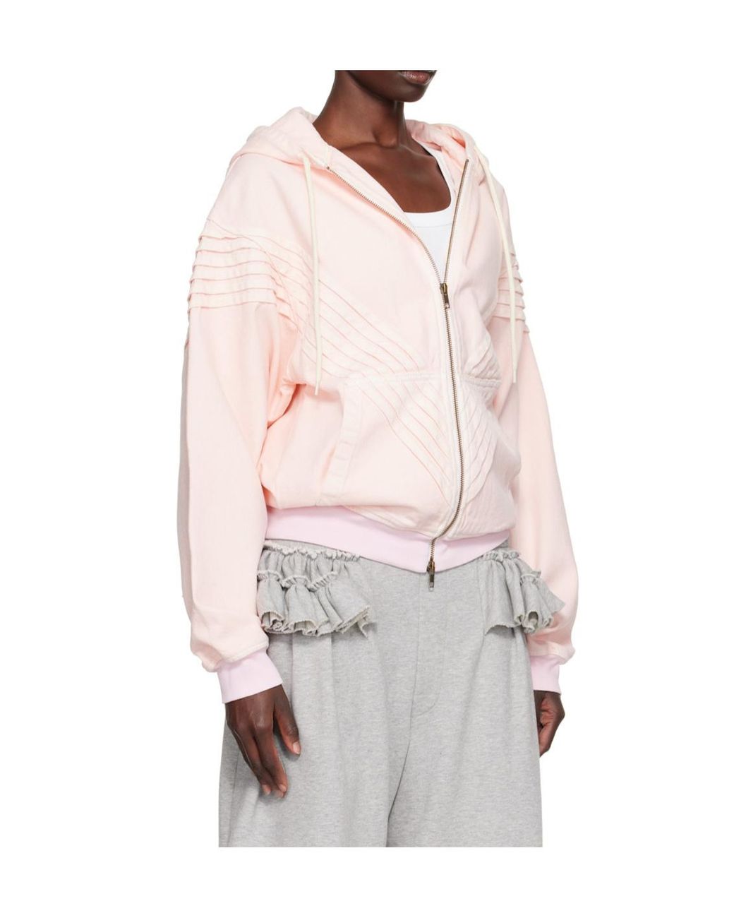 STEFAN COOKE White Hooded Jacket