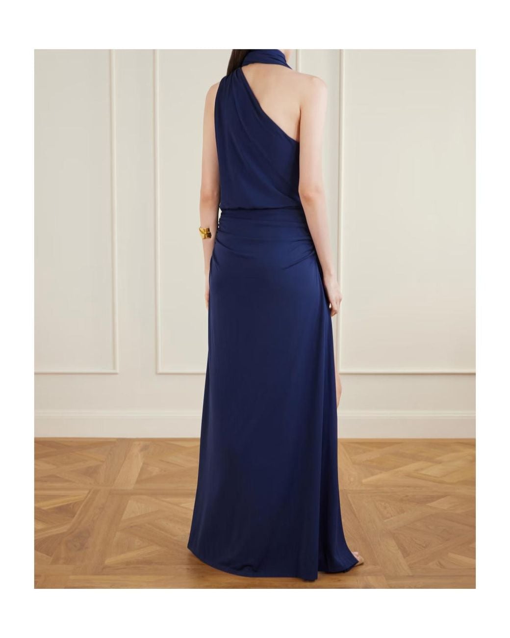 Jonathan Simkhai Blue Tie-Detail Maxi Dress