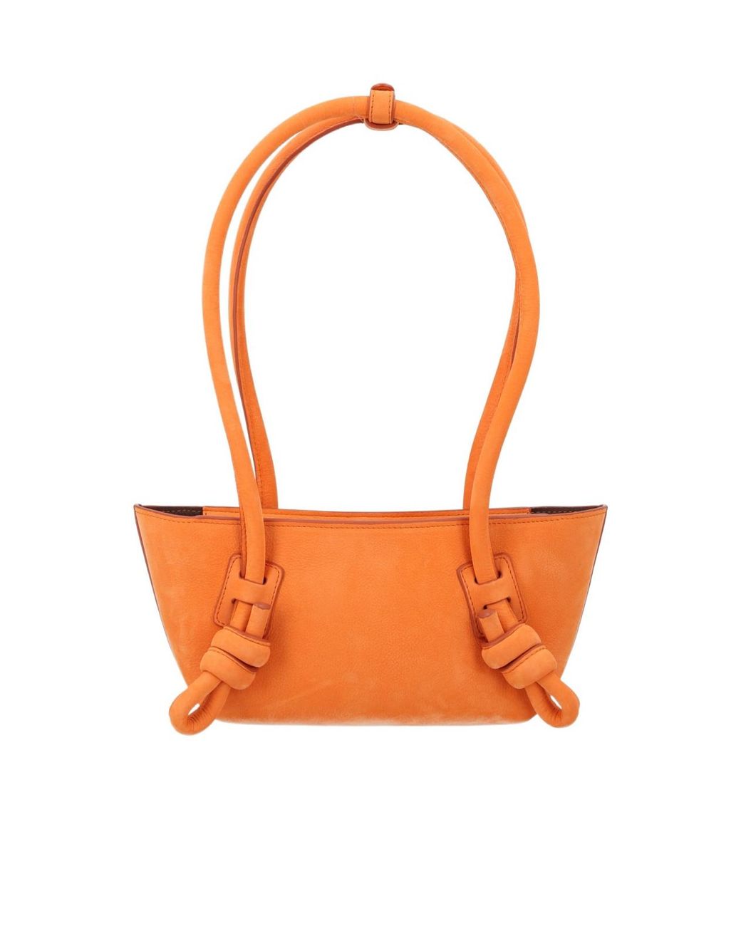 Hereu Orange Fleca Knotted-Handle Mini Shoulder Bag