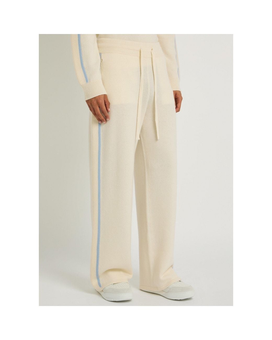 Casablanca White Straight-Leg Casual Sweatpants for men