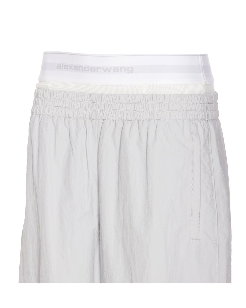 Alexander Wang White Mid-Rise Track Pants