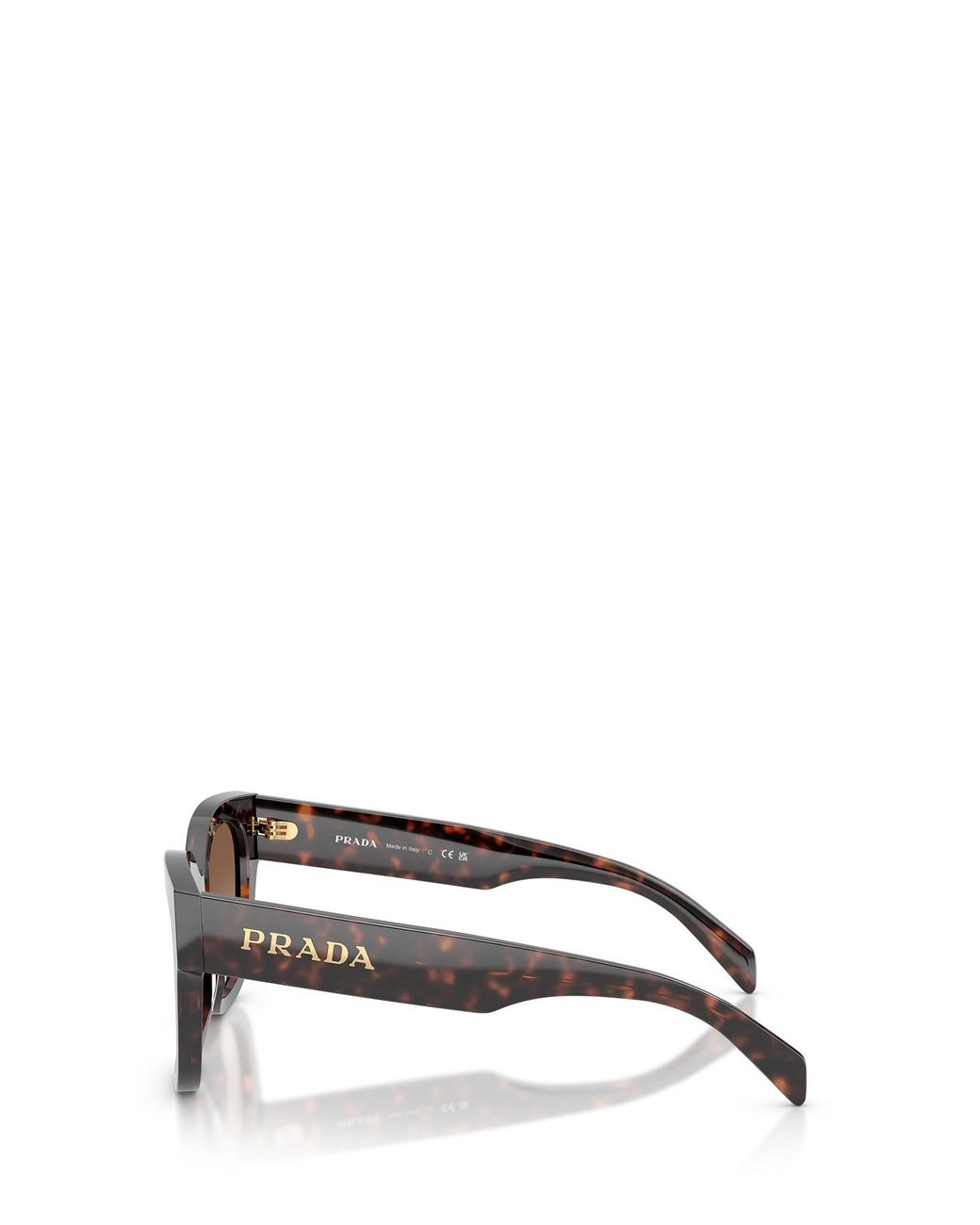Prada White Eyewear Cat-Eye Sunglasses