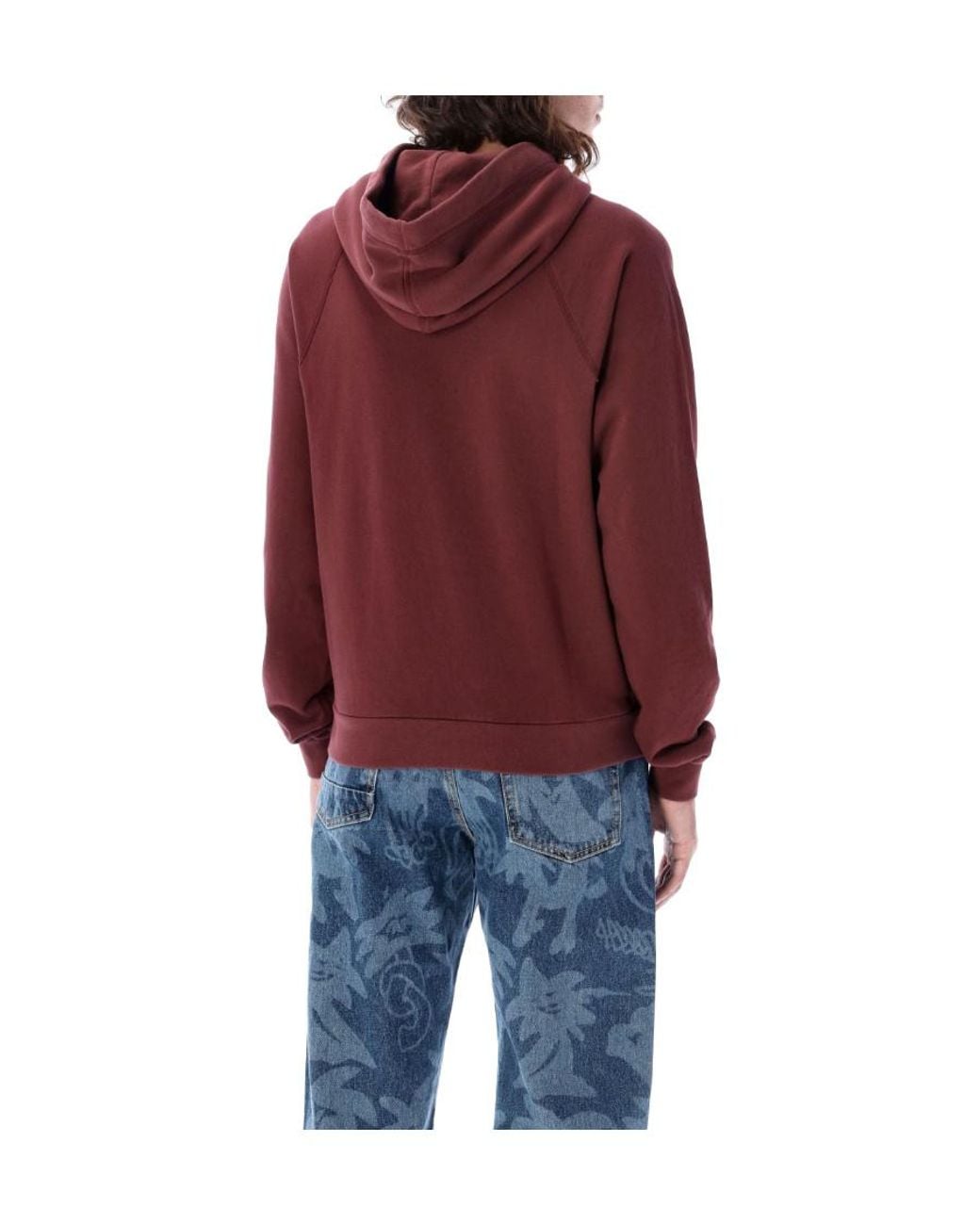 Palm Angels Pa Monogram Embroidered Drawstring Hoodie for men