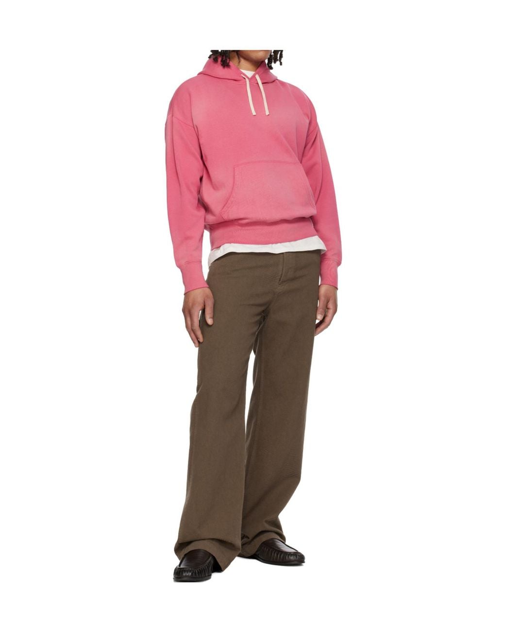 Polo Ralph Lauren Pink Long-Sleeved Hooded Sweatshirt for men