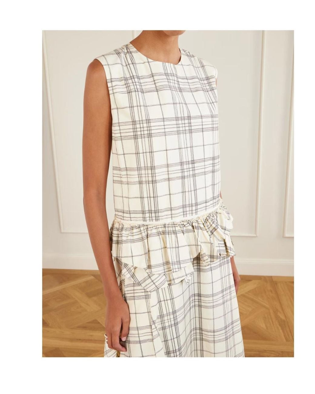 Jil Sander White Sleeveless Dress