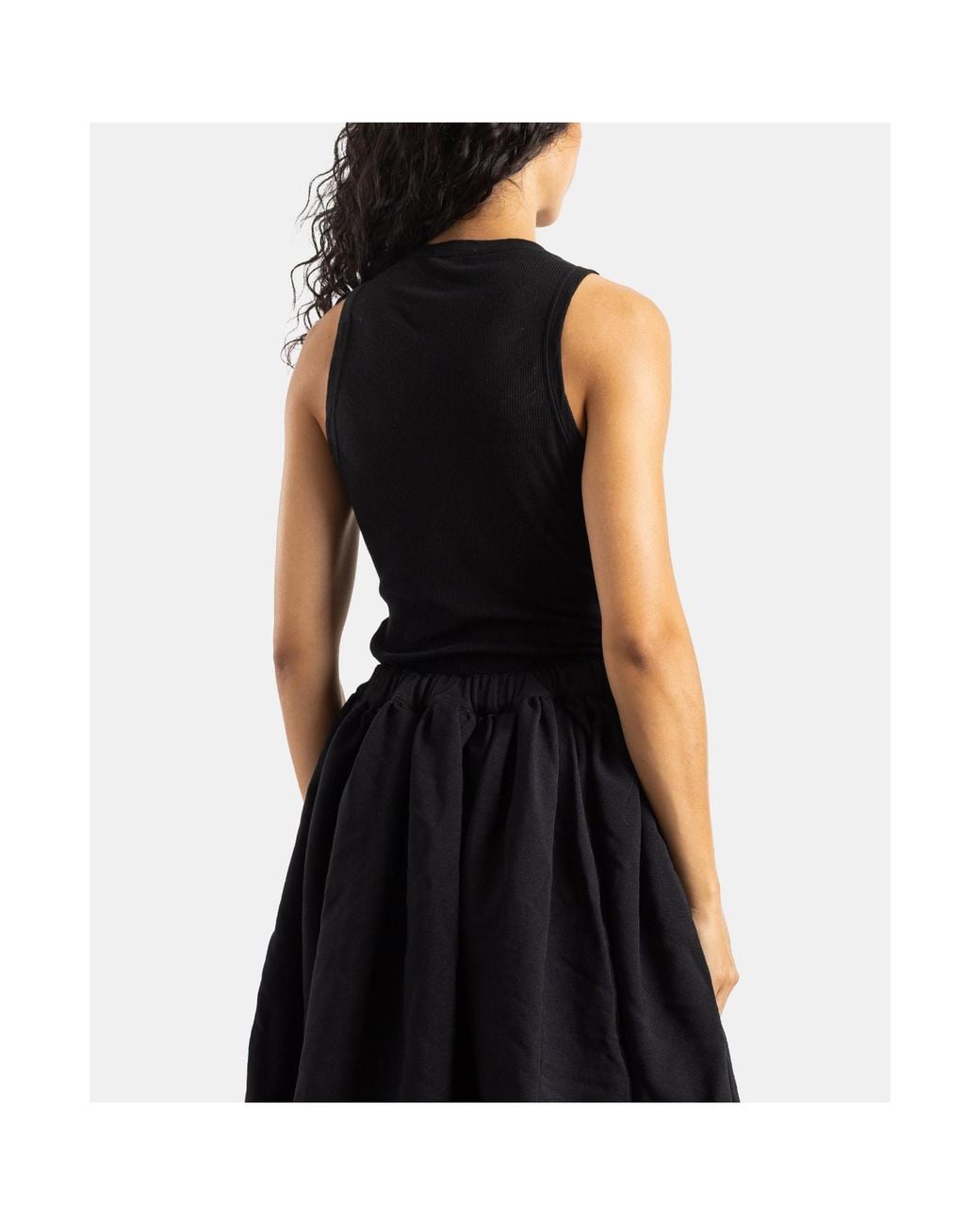 Comme des Garçons Black Comme Des Garçons Sleeveless Draped Pleated Blouse