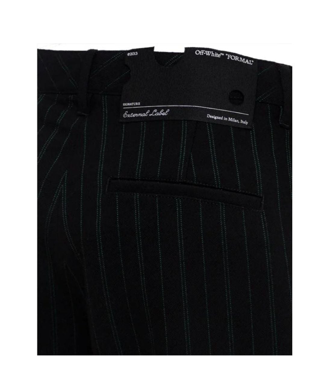 Off-White c/o Virgil Abloh Black Striped Tapered Pants