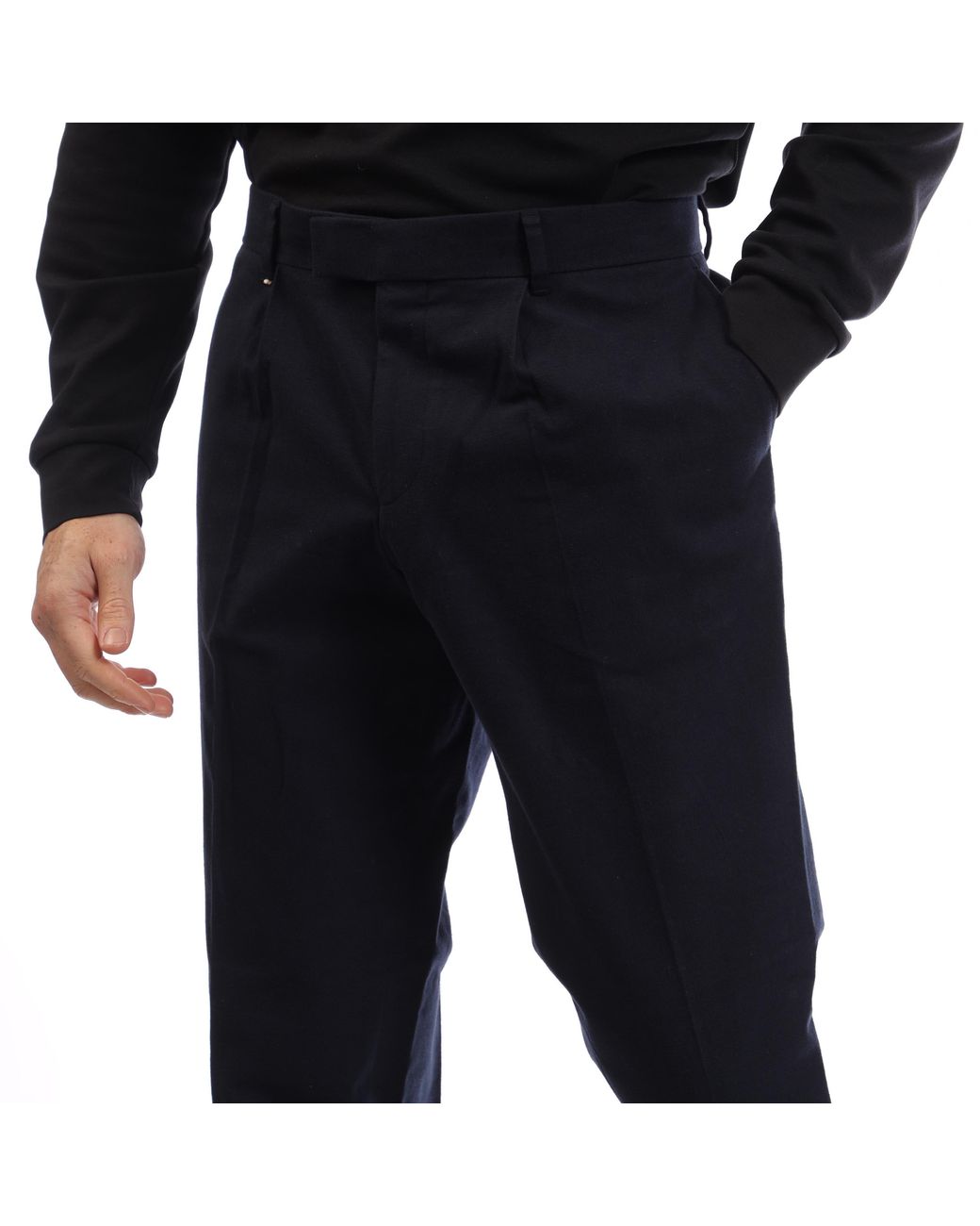 Boss Black Straight Leg Trousers for men
