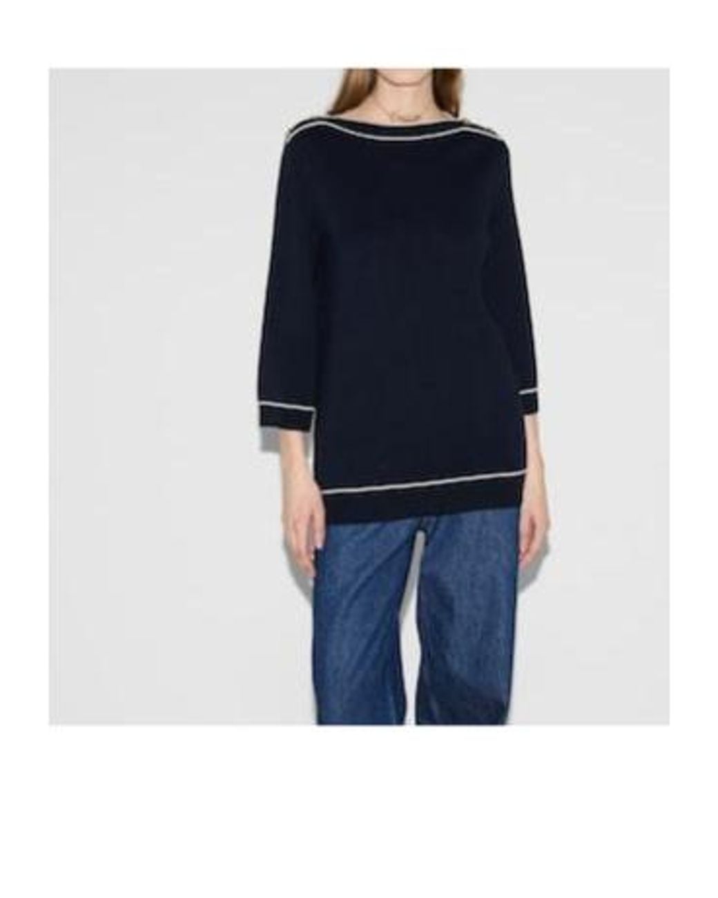Gucci Blue Fine Knit Top