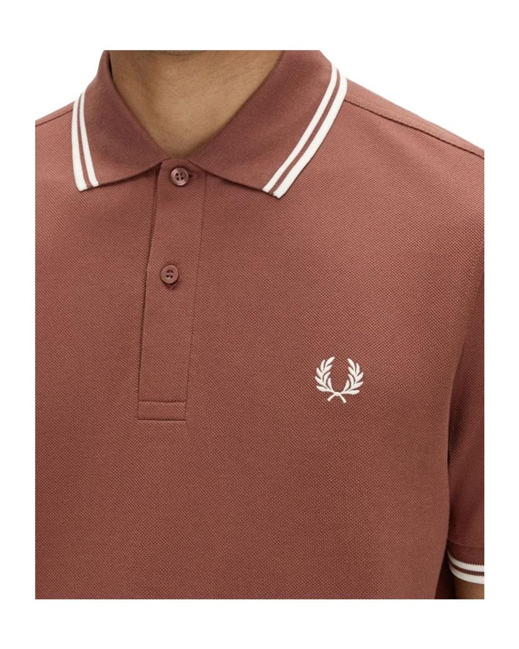 Fred Perry Red Logo Polo Shirt for men