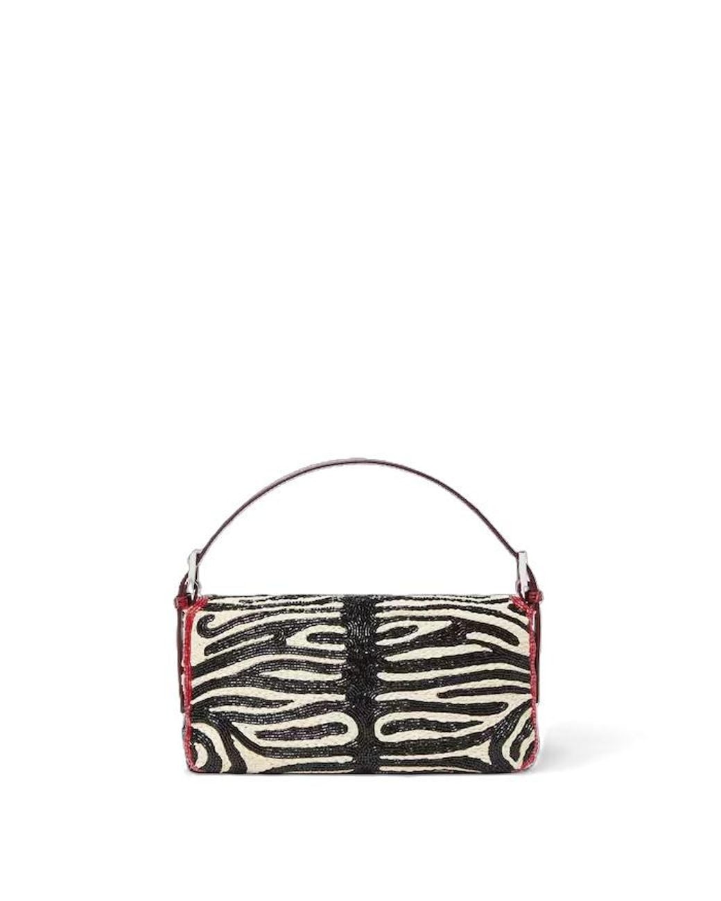 Fendi Red Baguette Shoulder Bag