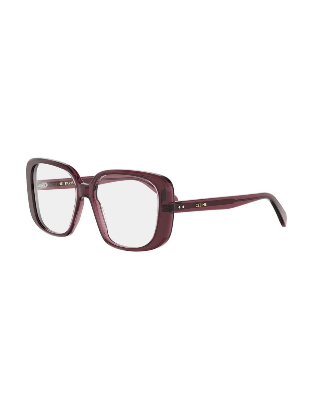 Céline White Full-Frame Non-Prescription Glasses