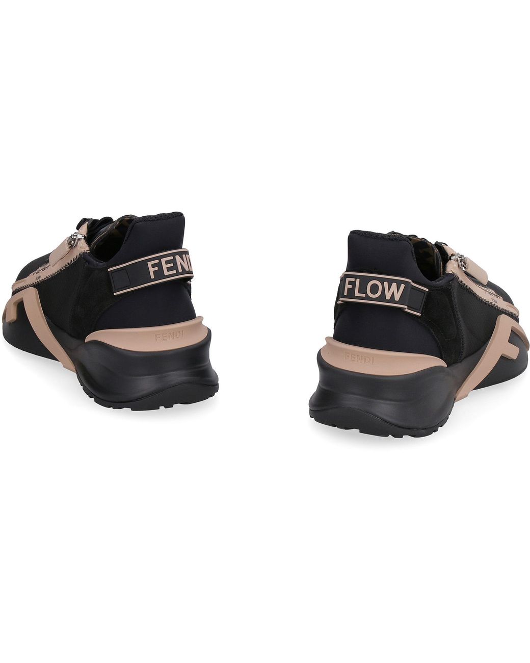 Fendi Black Flow Lace-Up Sneakers