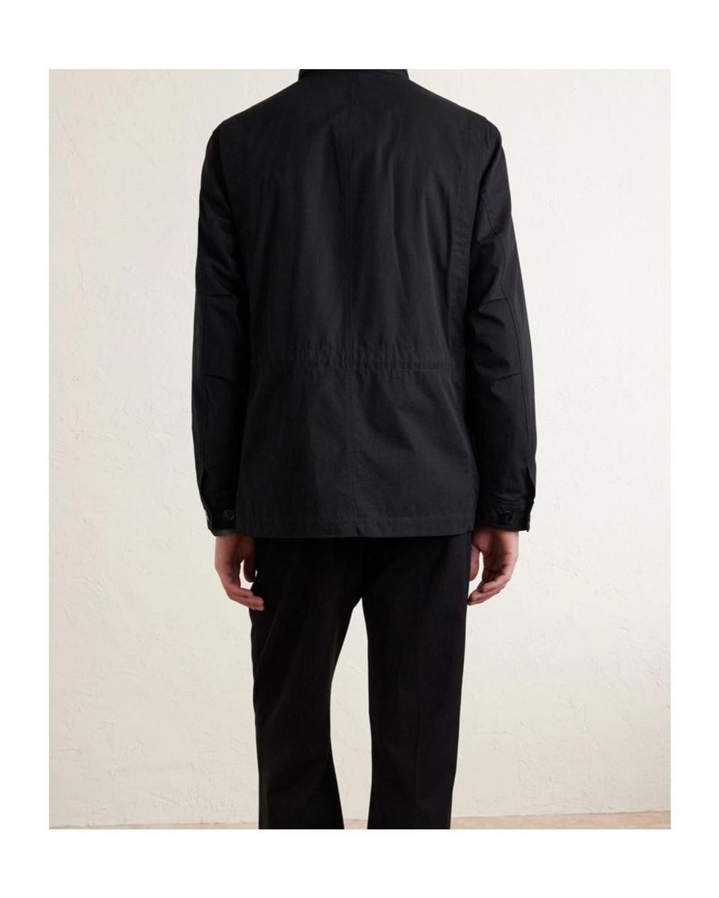 Tom Ford Black Band-Collar Jacket for men