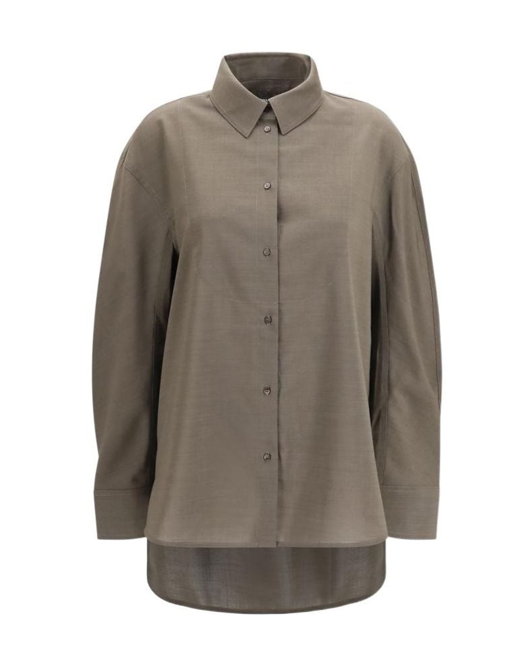 Jacquemus Gray Long-Sleeved Buttoned Shirt