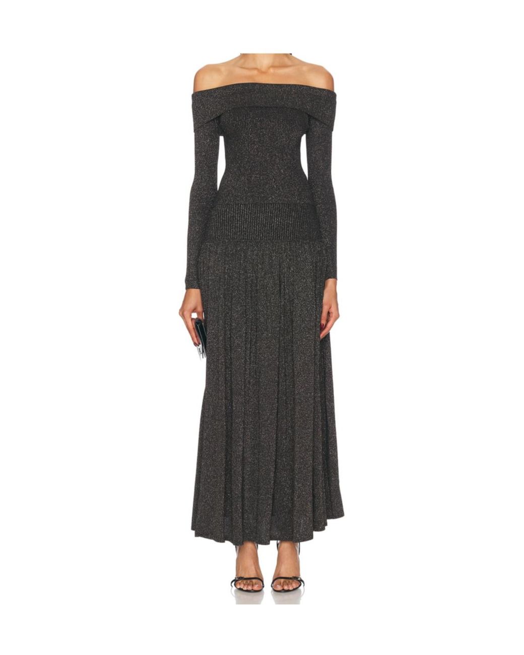 Zimmermann Black Crush Gathered Maxi Skirt