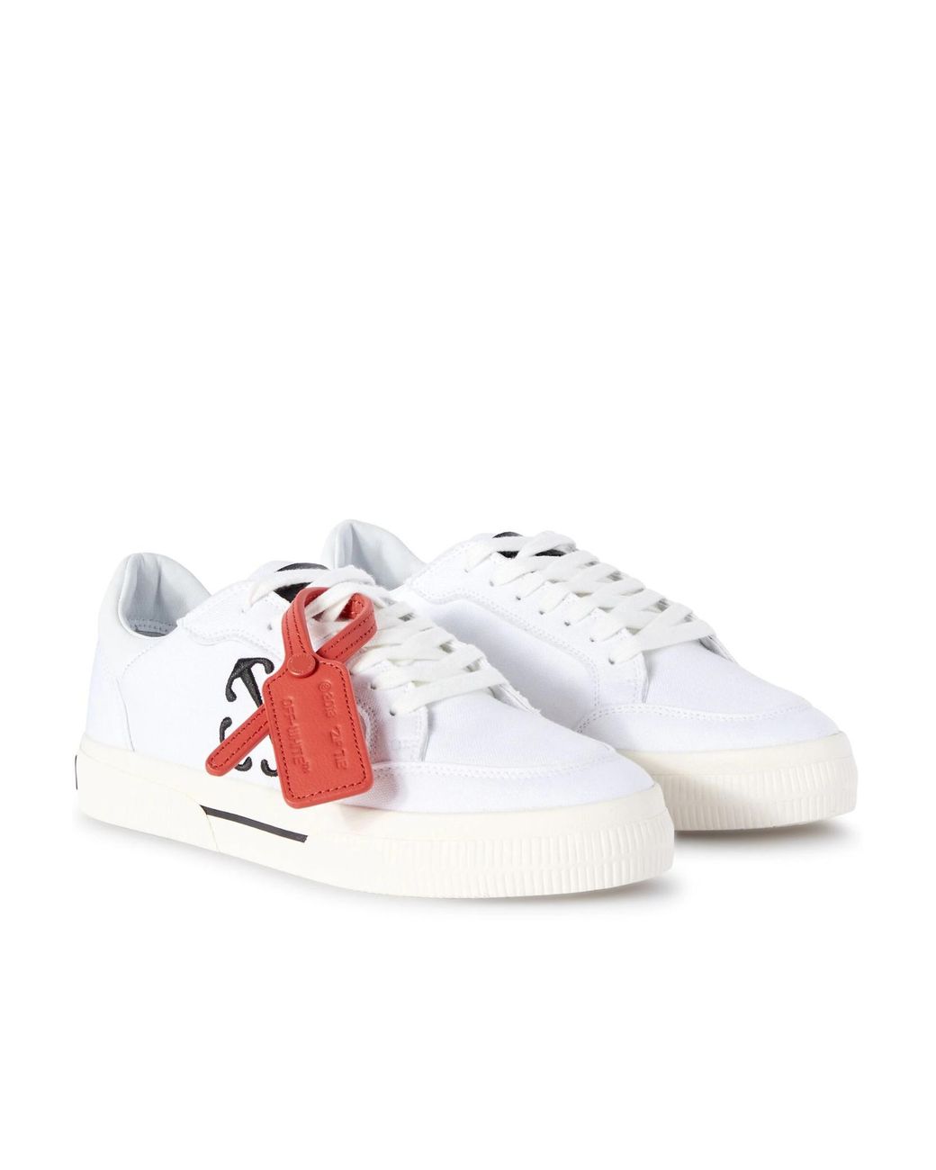 Off-White c/o Virgil Abloh Pink New Low Vulcanized Lace-Up Sneakers