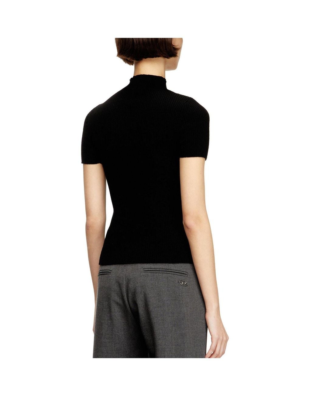 DIESEL Black Lightweight Knit Top