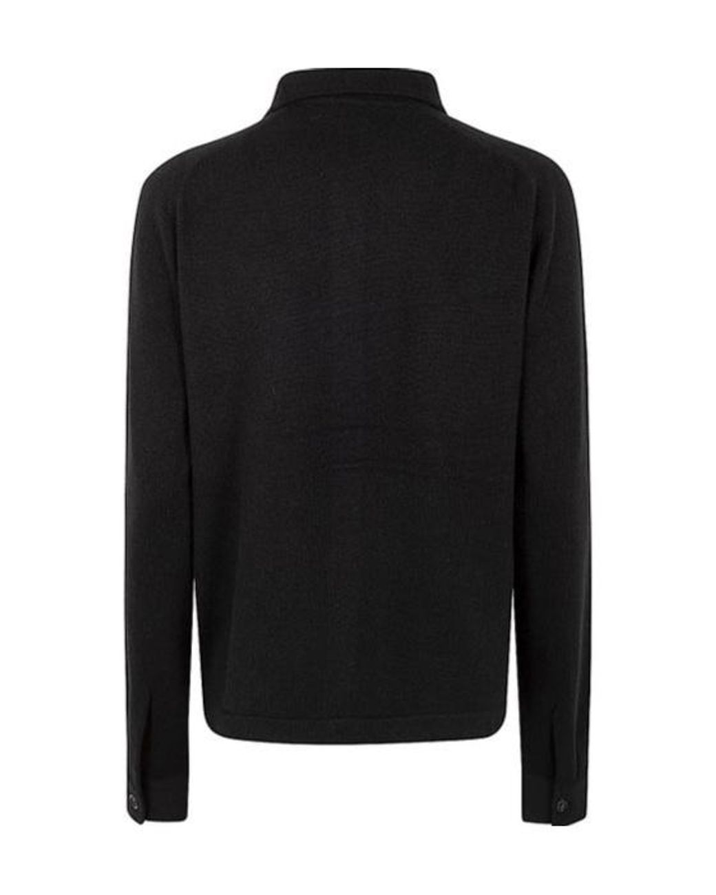 Totême Black Totême Button Up Knitted Shirt