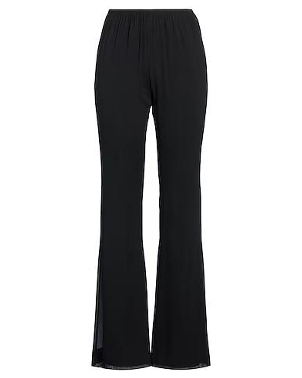 Sportmax Black Stretch Flared Pants