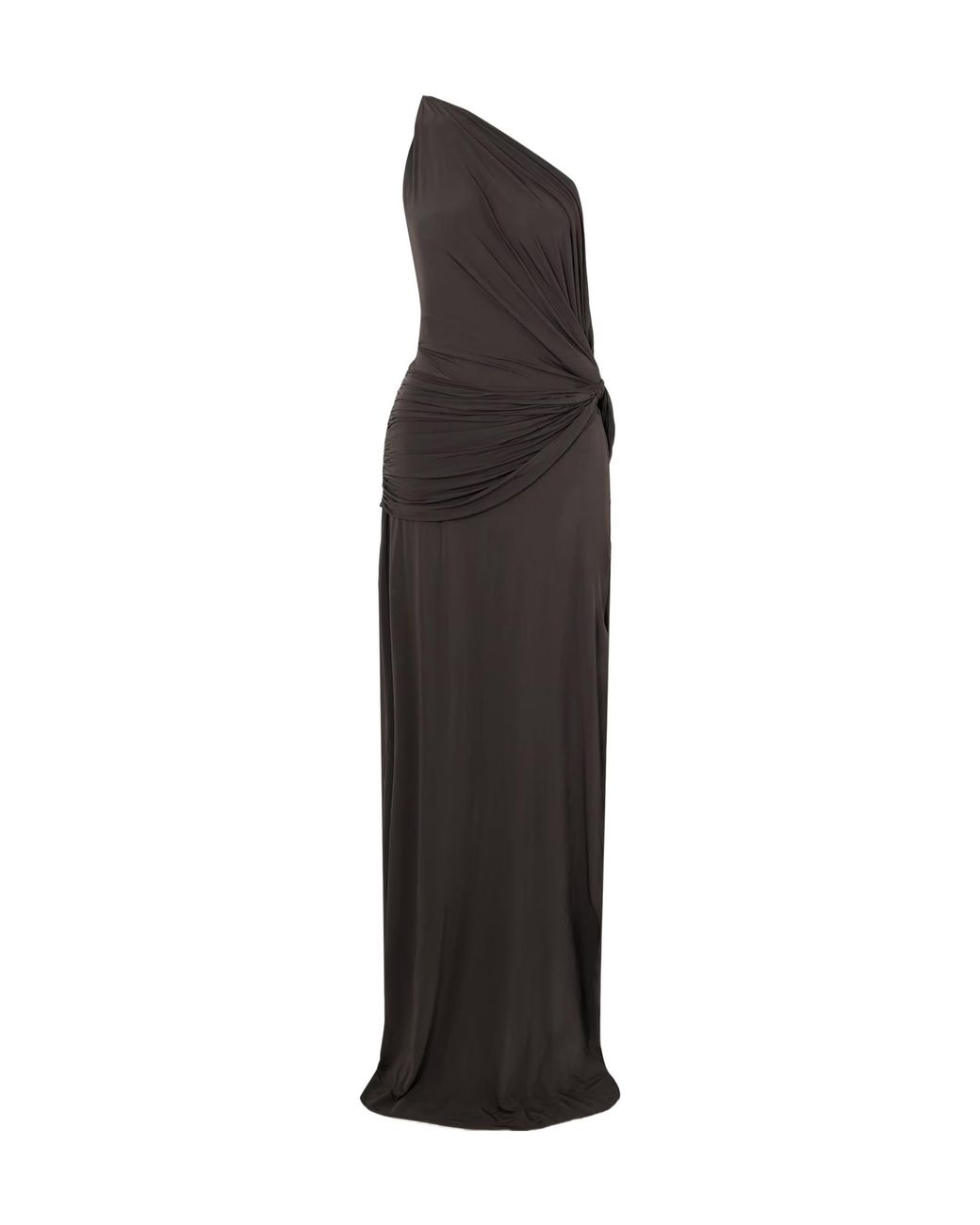 Alex Perry Black Simple One-Shoulder Maxi Dress