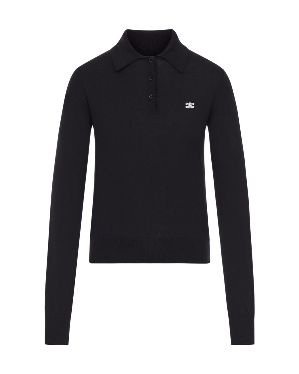 Céline Blue Polo Sweater