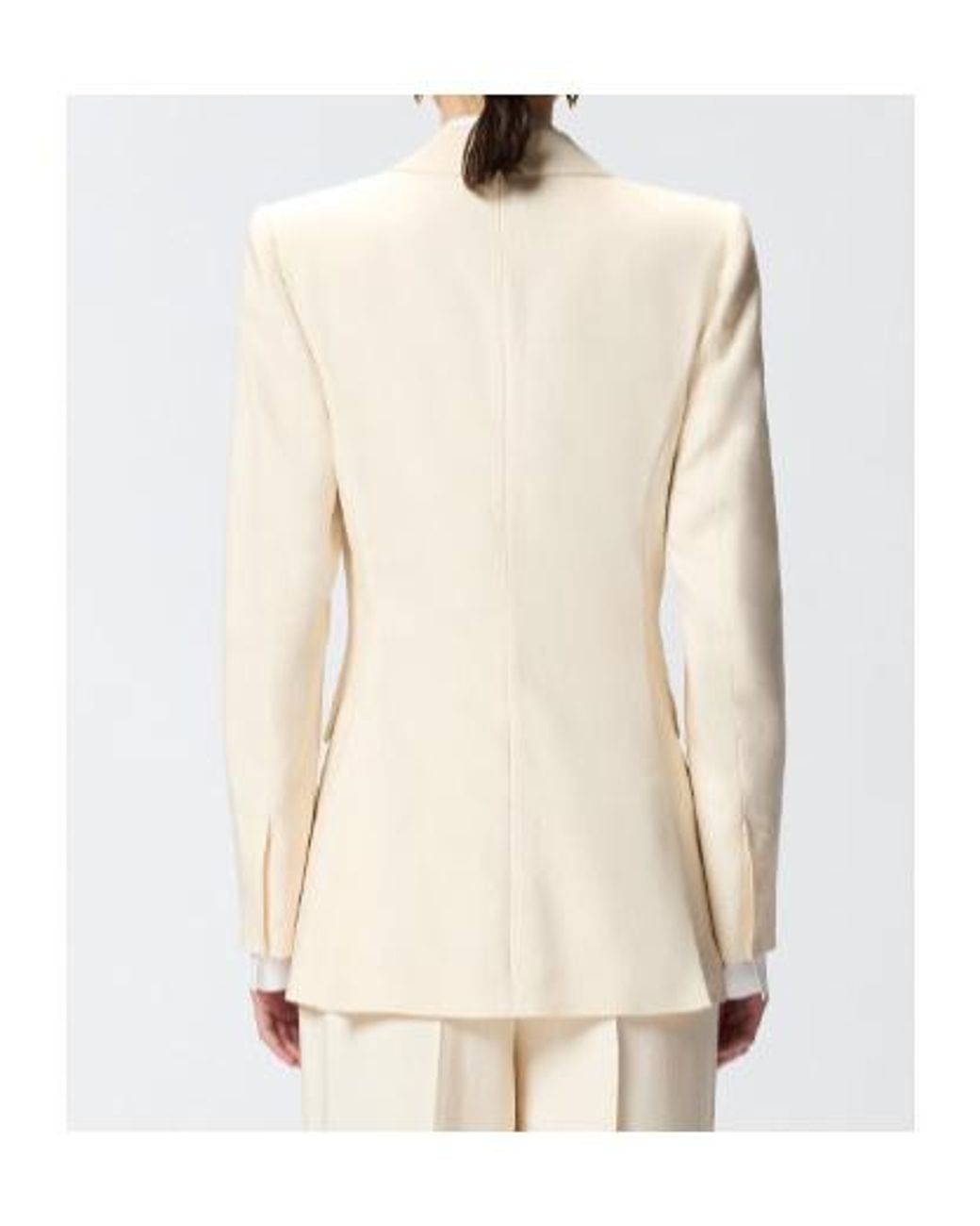 Pinko Natural Amalfi Double-Breasted Blazer