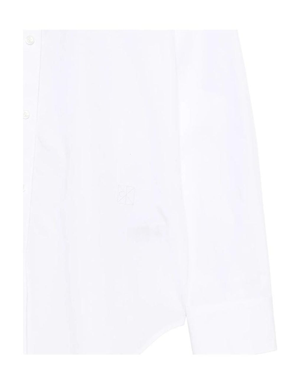 Calvin Klein White Relaxed Button-Up Shirt
