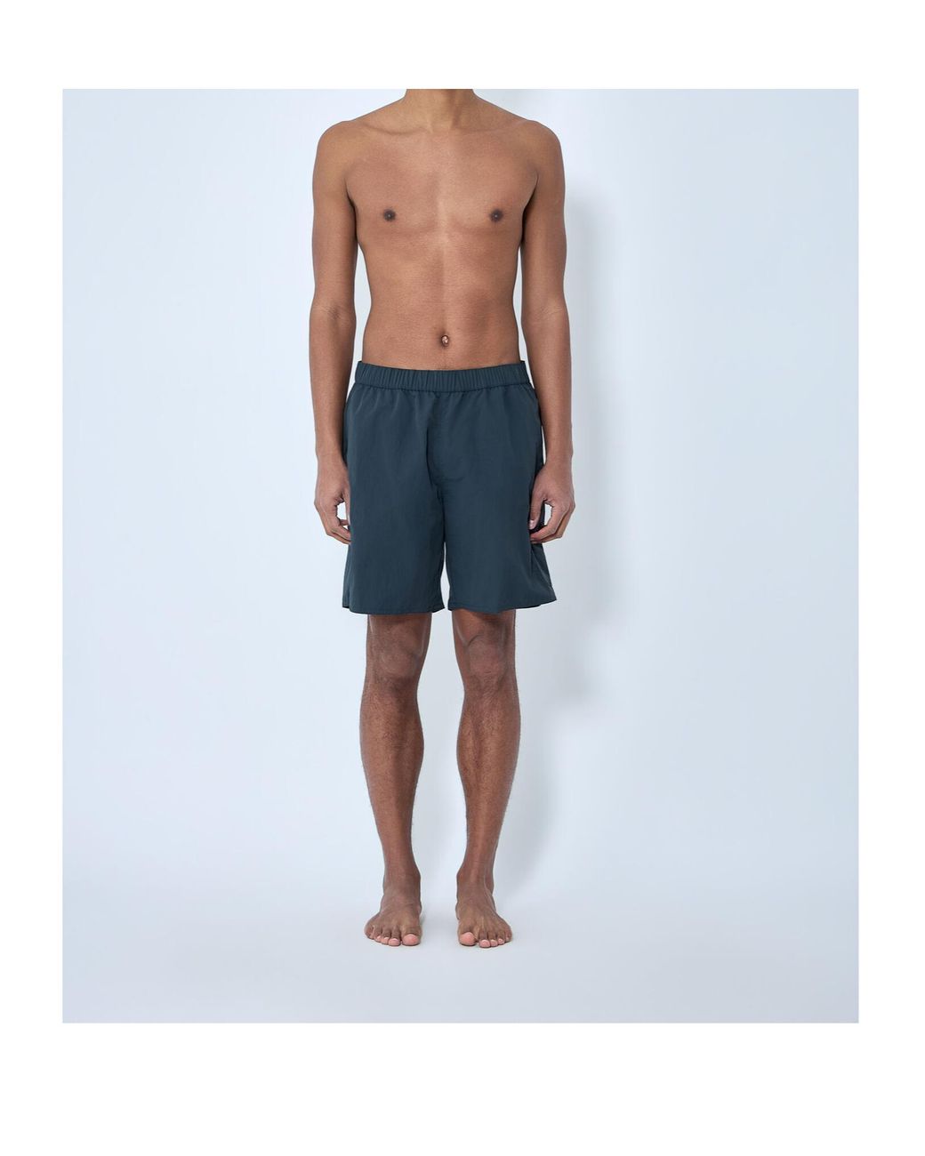 Moncler Blue Elasticated Waist Shorts for men