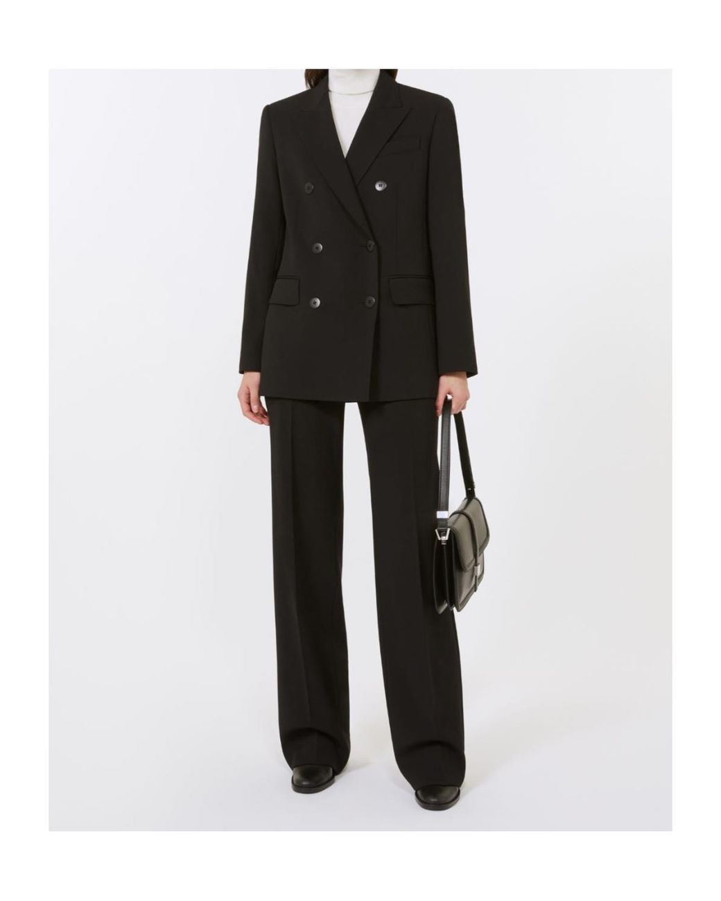 Max Mara Black Verbena Split Trousers